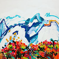 Glaciers au printemps, acrylicon canvas, 30'' x 30 '',2017_Karine_Molloy //images.artistrunwebsite.com/gallery/img_2727881544757866_large.jpg?1660076851
