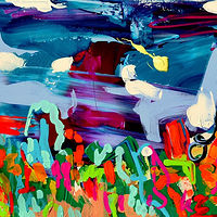 Julia (les icebergs), 2017, Acrylic on canvas, 20''x40''-Karine Molloy //images.artistrunwebsite.com/gallery/img_2727911544758001_large.jpg?1660076851