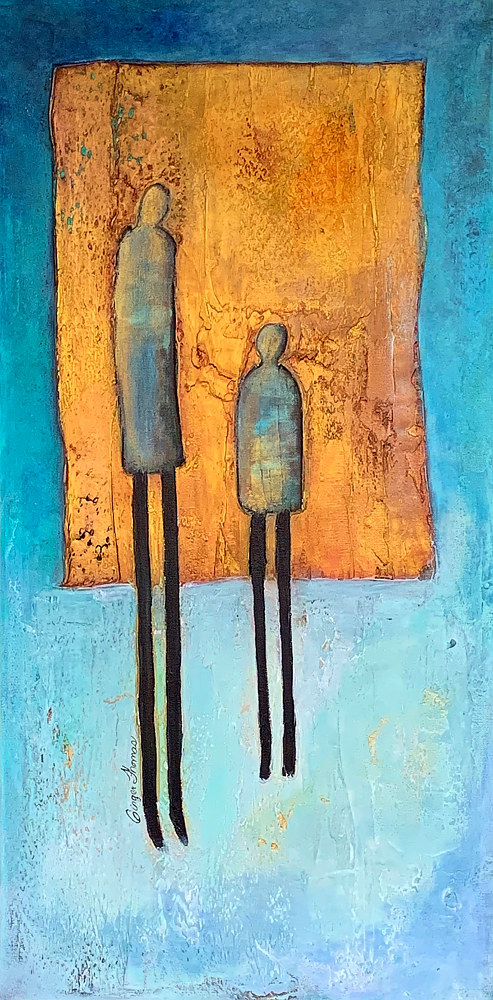Return to: Shop Now Acrylic painting Thoughts Long Ago by Ginger Thomas