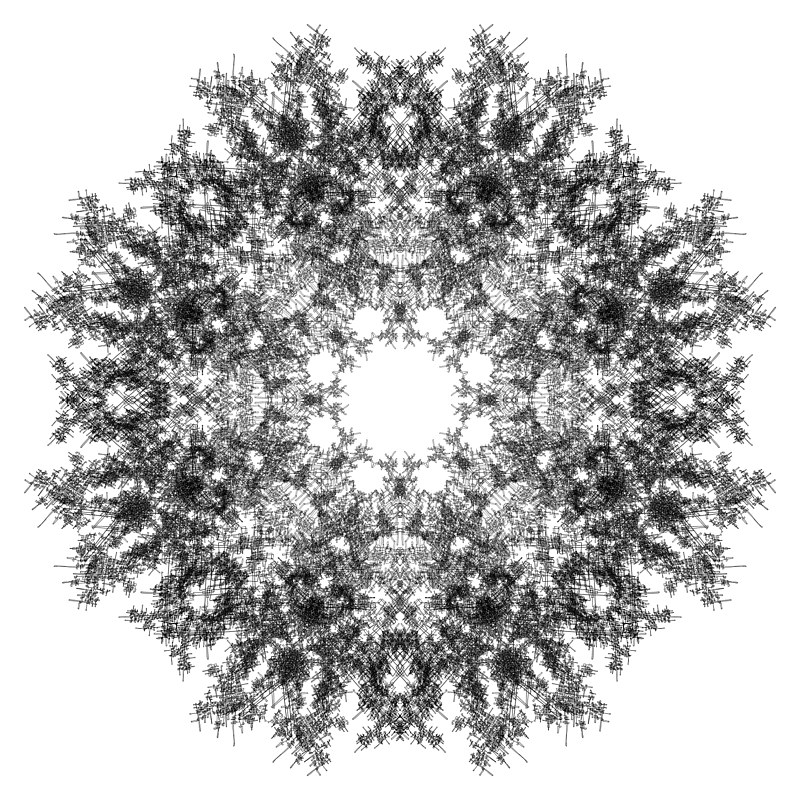 Hovig 18441 Mandala from Form (1800x1800) Print Hovig 18441 Mandala from Form (1800x1800) by John Hovig
