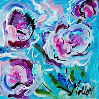 Pivoine I,2019,acrylique et encre,8''x8''-disponible //images.artistrunwebsite.com/gallery/img_2784871553652414_large.jpg?1660076850