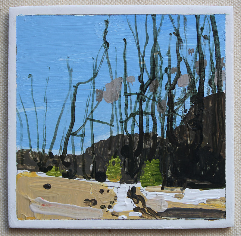 Forest Entrance, March 31 Acrylic painting Forest Entrance, March 31 by Harry Stooshinoff