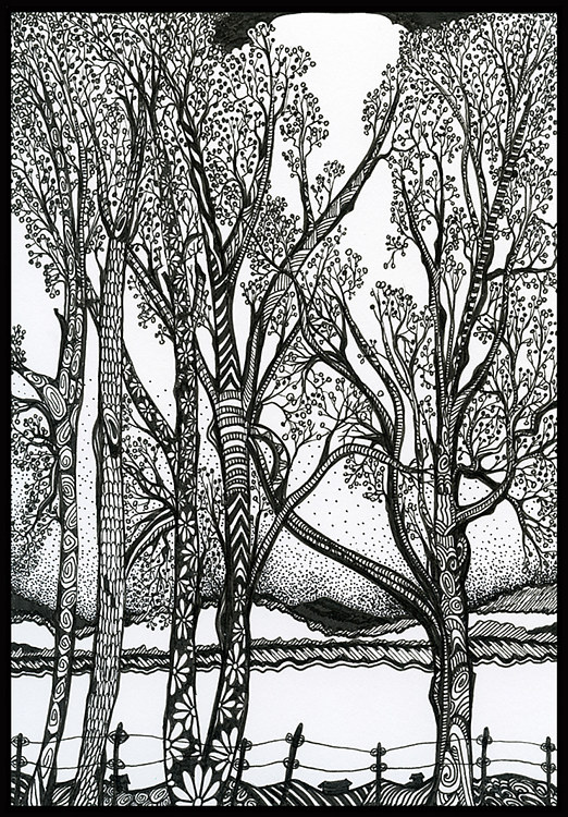 Farm Trees Print Farm Trees by Danielle Scott