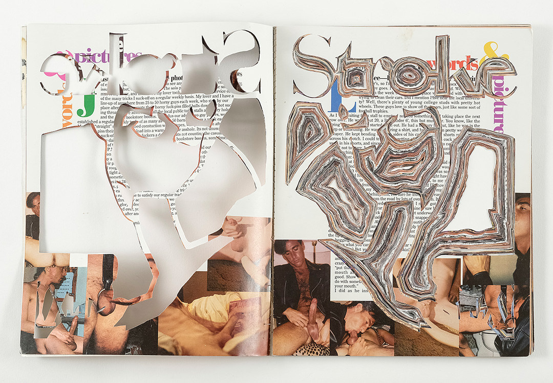 Return to: Stroke Series (WARNING:Graphic Images not Suitable for All) Sculpture Detail of of inside page spread, #4, Stroke Series by Emma Lehto