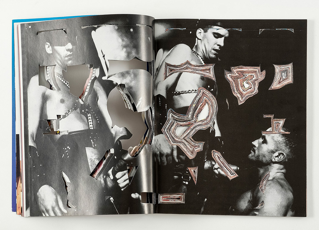 Return to: Stroke Series (WARNING: GRAPHIC IMAGES NOT SUITABLE FOR ALL ) Sculpture Detail of of inside page spread, #3, Stroke Series by Emma Lehto