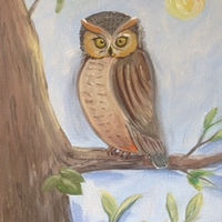 Owl on Tree //images.artistrunwebsite.com/gallery/img_2801651556661925_large.jpg?1556662023
