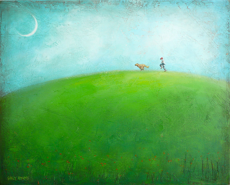 Bound for Home ll Acrylic painting Bound for Home ll by Sally Adams