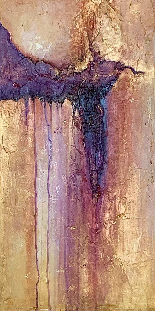 Return to: Shop Now Acrylic painting Headlights in the Desert Rain by Ginger Thomas