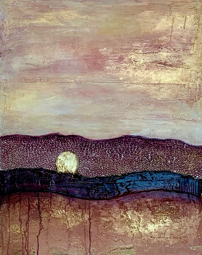 Return to: Shop Now Acrylic painting Desert Rain by Ginger Thomas