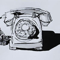 Telephone 7,2019,ink on paper //images.artistrunwebsite.com/gallery/img_2837101562061385_large.jpg?1658978253