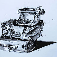 Baggage Series with typewriter 3, 2019 //images.artistrunwebsite.com/gallery/img_2838041562144206_large.jpg?1658978255