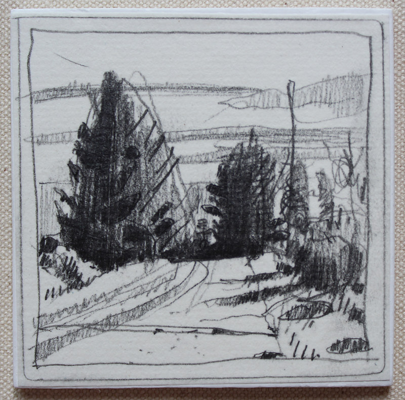 By Hermit's Lane Drawing By Hermit's Lane by Harry Stooshinoff