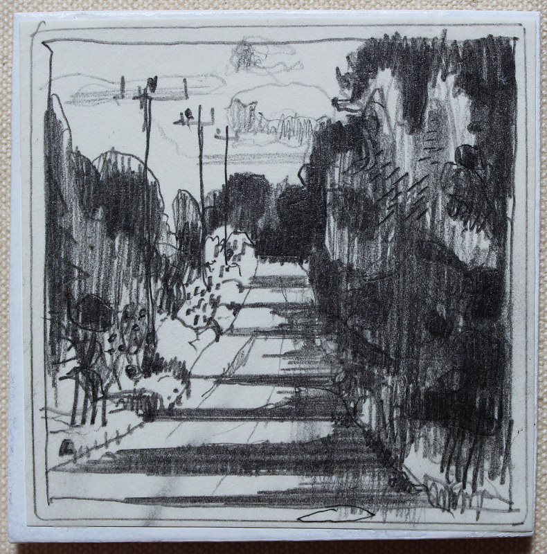 August Shade Drawing August Shade by Harry Stooshinoff