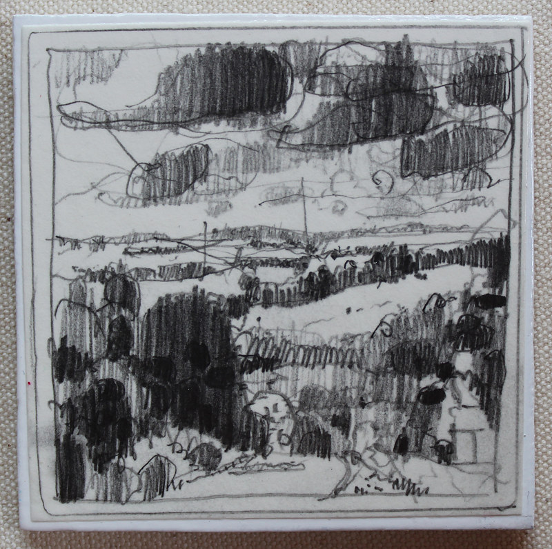 Millbrook Hill Drawing Millbrook Hill by Harry Stooshinoff