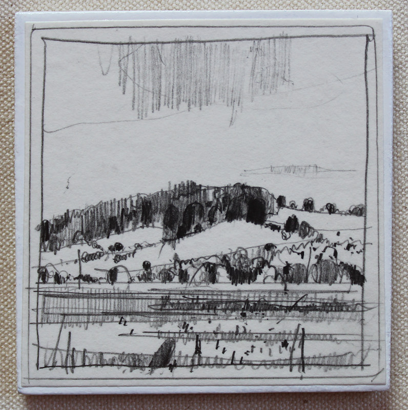 Garden Hill Afternoon Drawing Garden Hill Afternoon by Harry Stooshinoff