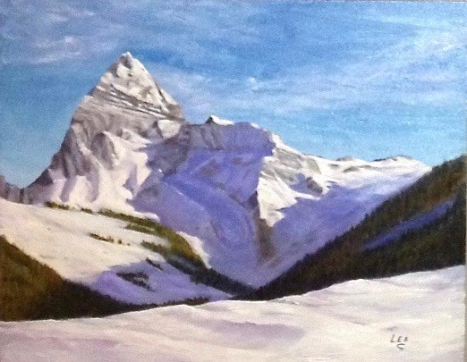 16x20MntSirDonald Oil painting 16x20MntSirDonald by Cecilia Lea