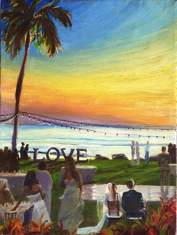 Wedding Event Painting 30x40 (image is example) Oil painting Wedding Event Painting 30x40 (image is example) by Pamela Neswald