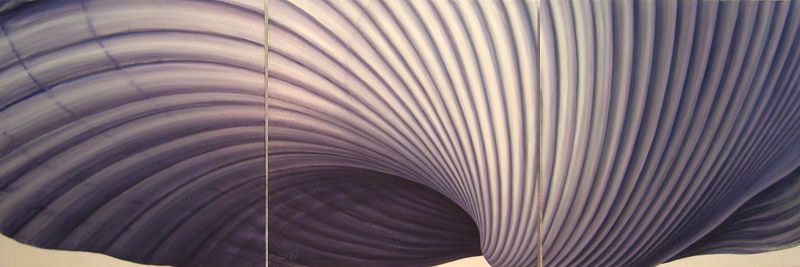 Nimbus triptych Oil painting Nimbus triptych by Sue Ellen Brown