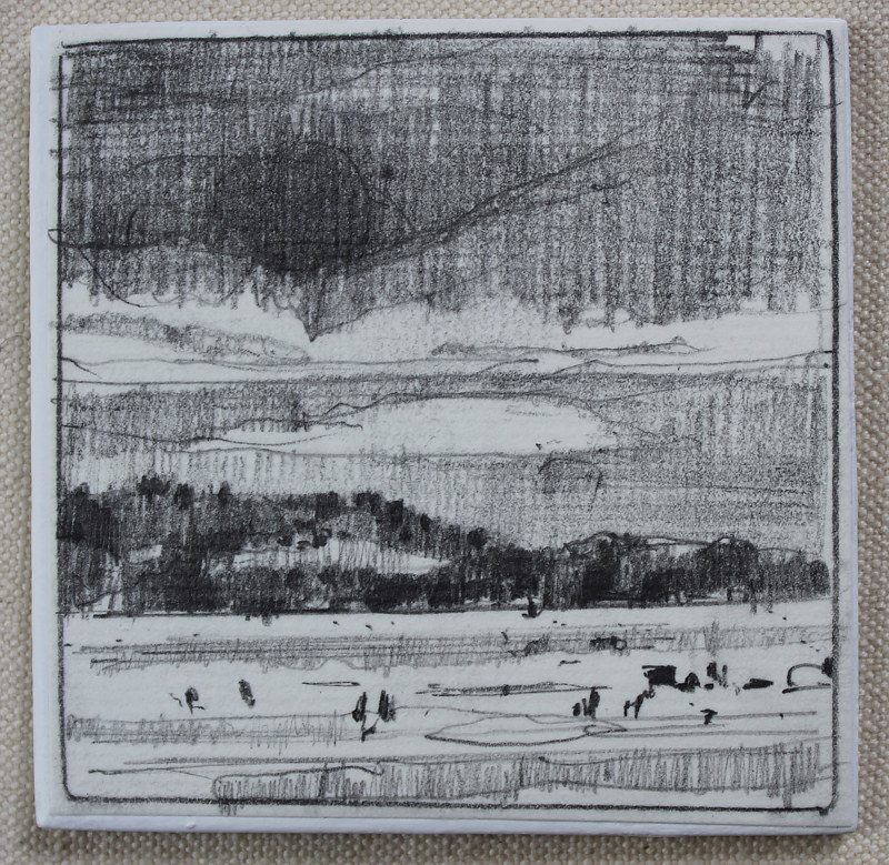 Fishers, Rice Lake Drawing Fishers, Rice Lake by Harry Stooshinoff