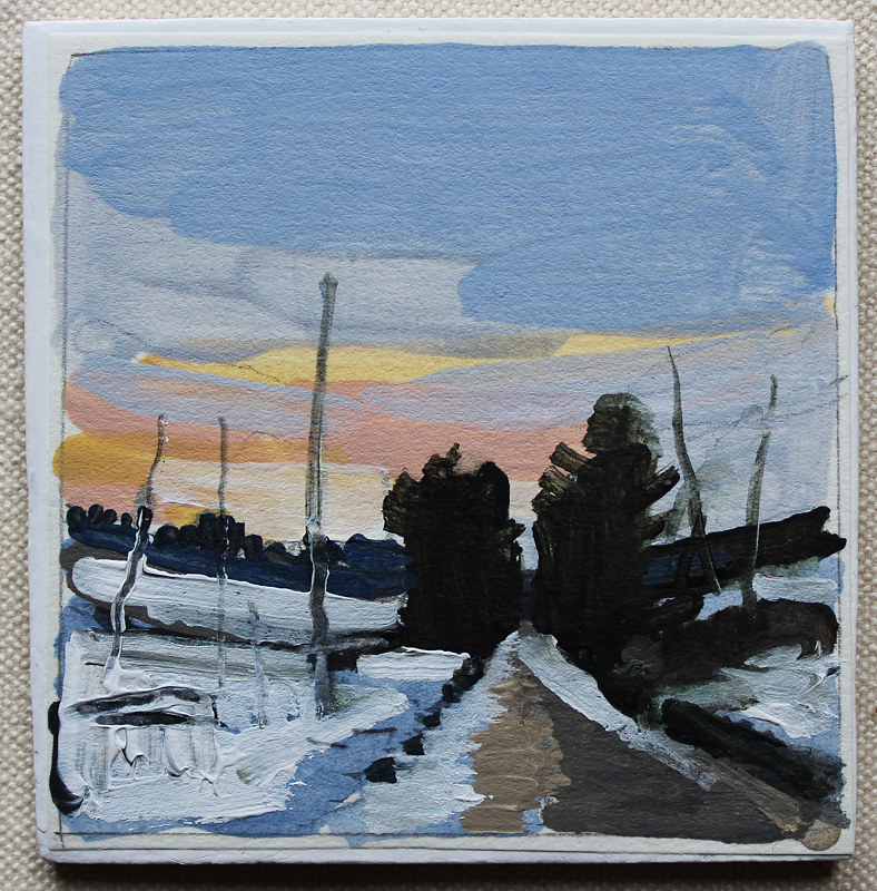 Home Turn Acrylic painting Home Turn by Harry Stooshinoff