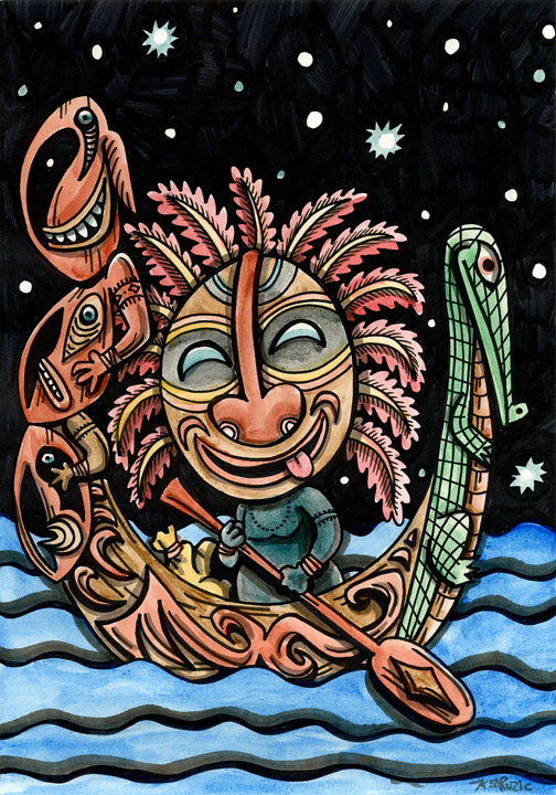 The Foolish Navigator Watercolor The Foolish Navigator by Kenneth M Ruzic