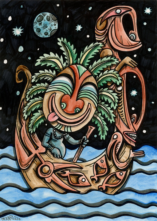 The Confident Navigator Watercolor The Confident Navigator by Kenneth M Ruzic