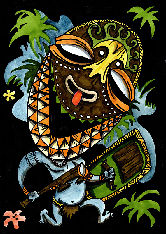 NightMask Watercolor NightMask by Kenneth M Ruzic