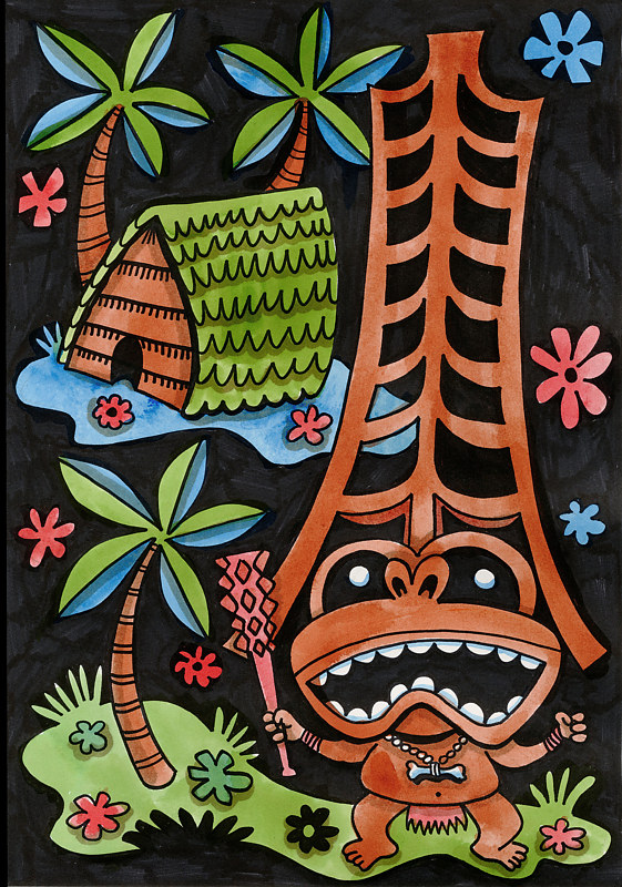 The Protector Watercolor The Protector by Kenneth M Ruzic