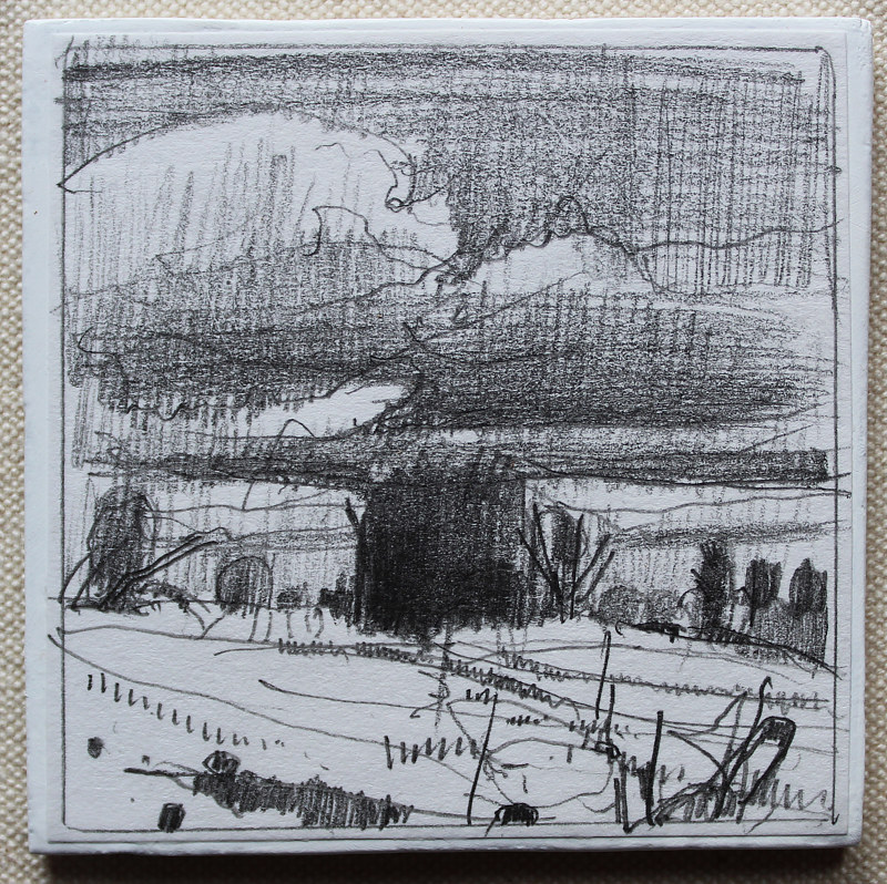 Old Stand Drawing Old Stand by Harry Stooshinoff