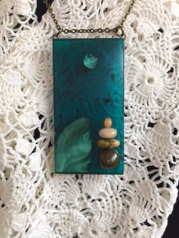 Moon over Balance (resin, maple, pebbles) Moon over Balance (resin, maple, pebbles) by Anya Doll