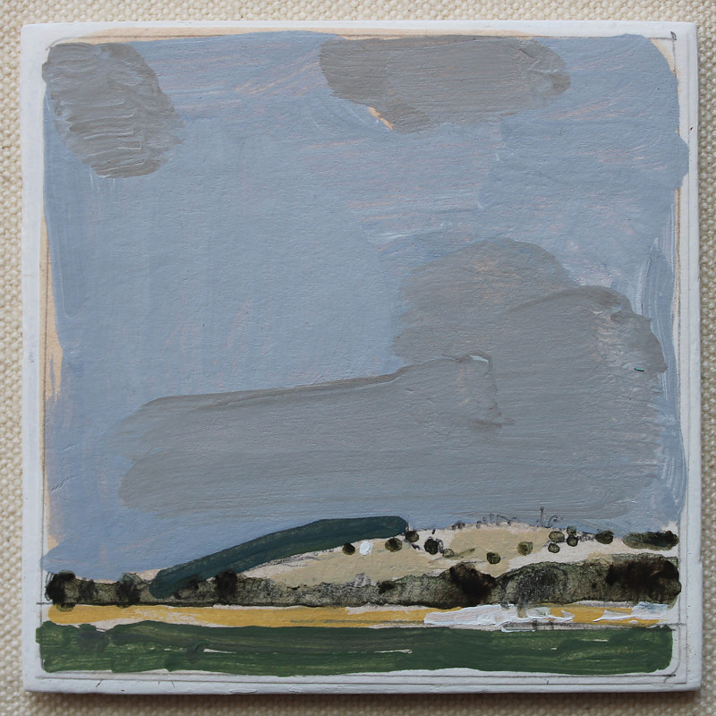 Garden Hill from Afar Acrylic painting Garden Hill from Afar by Harry Stooshinoff