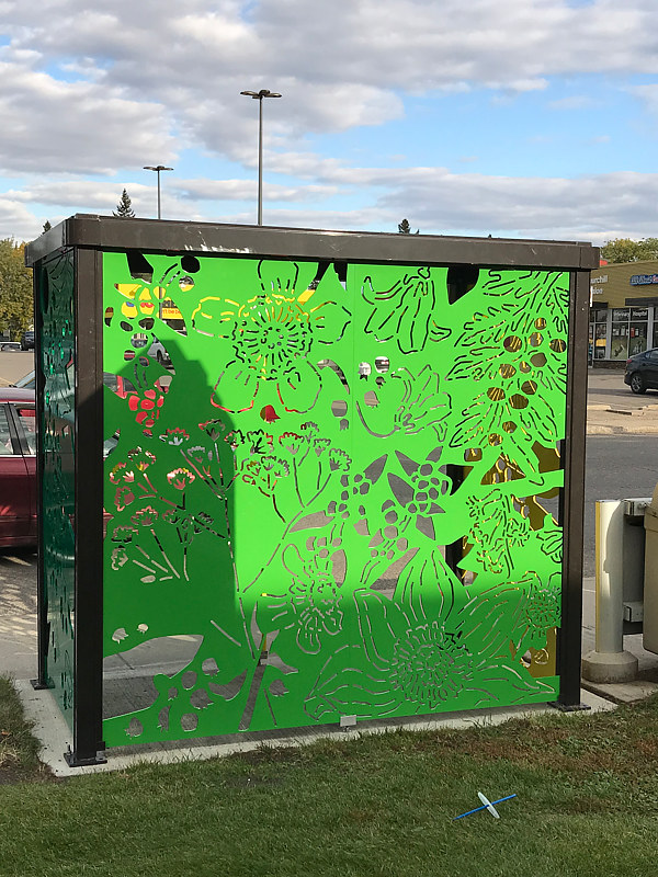 The West side of the Bus Shelter The West side of the Bus Shelter by Tamara Rusnak