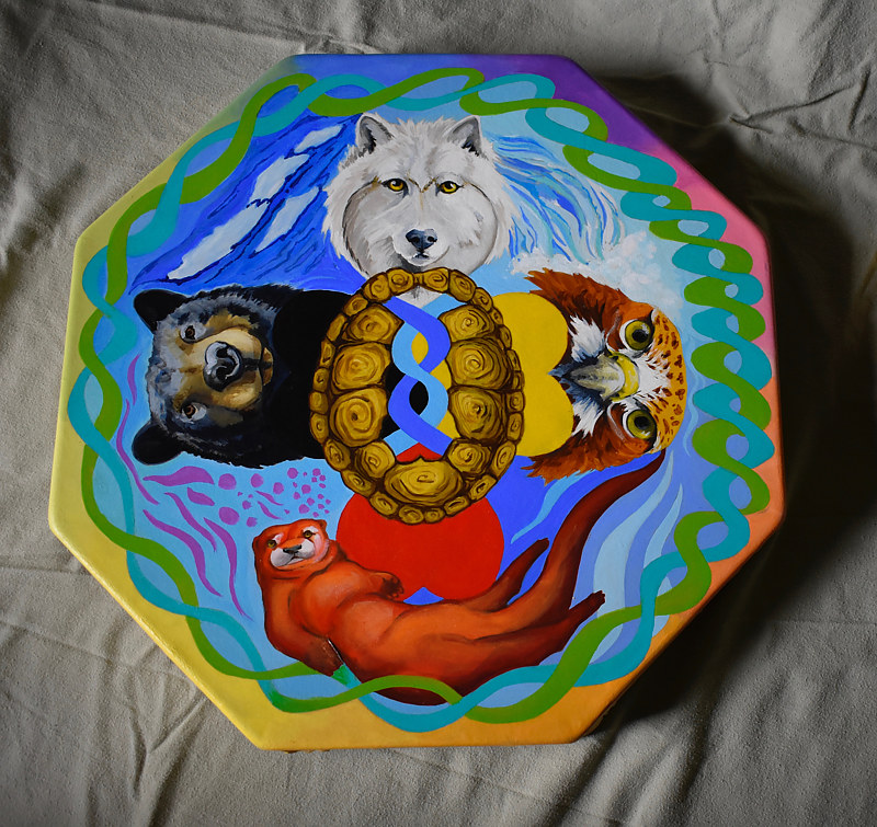 Drum Painting Drum by Lisa Baechtle
