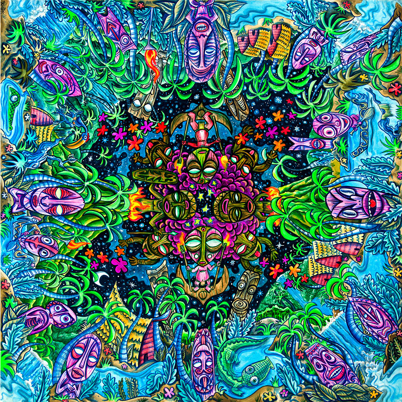 80 Return of the Ancestors (Spirit Hook) Acrylic painting 80 Return of the Ancestors (Spirit Hook) by Kenneth M Ruzic