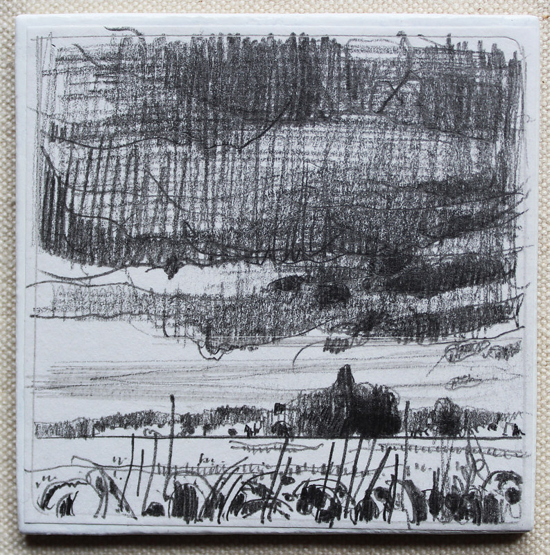 Homestead Sky Drawing Homestead Sky by Harry Stooshinoff