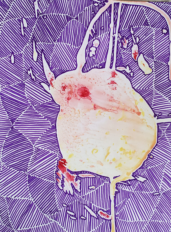 The Island Radiates Acrylic painting The Island Radiates by Jacqueline Bell Johnson