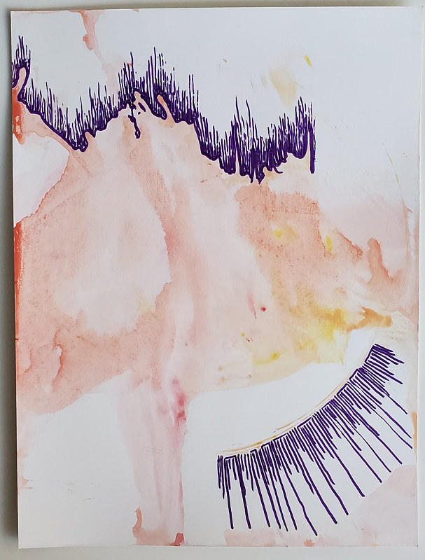 Chrono Marks Acrylic painting Chrono Marks by Jacqueline Bell Johnson
