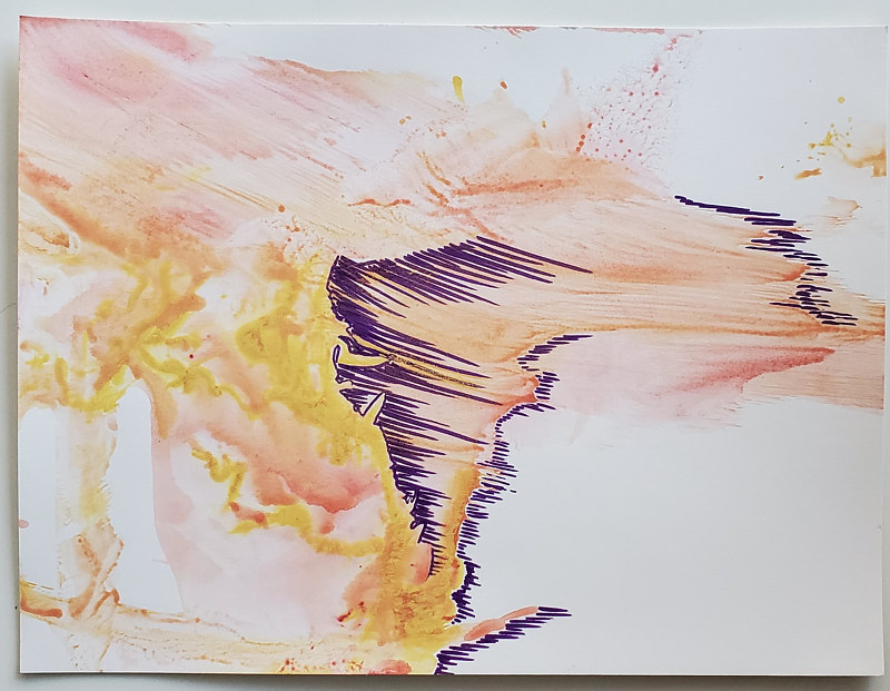 Cirrus Scapes Acrylic painting Cirrus Scapes by Jacqueline Bell Johnson