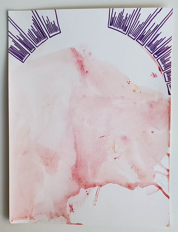 Radial Chronology Acrylic painting Radial Chronology by Jacqueline Bell Johnson