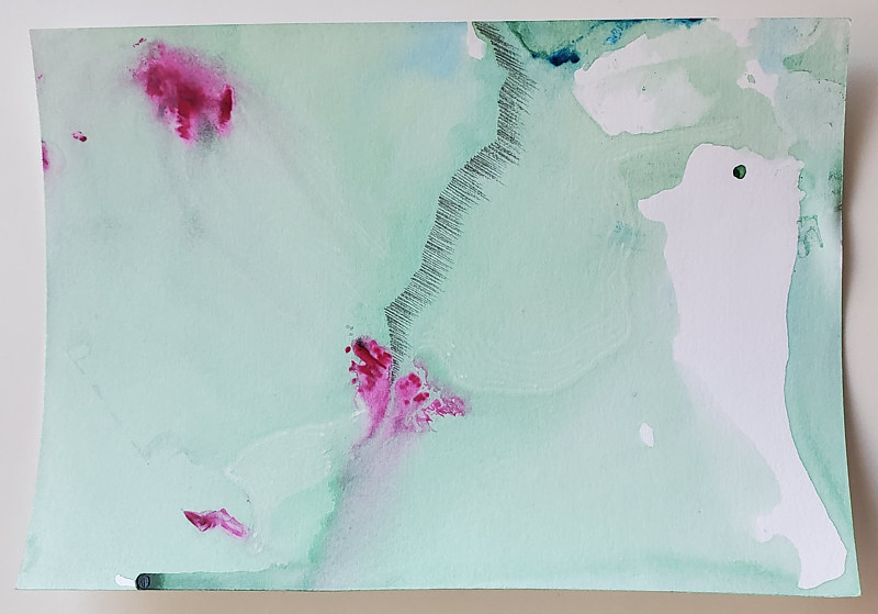 Fissure Acrylic painting Fissure by Jacqueline Bell Johnson