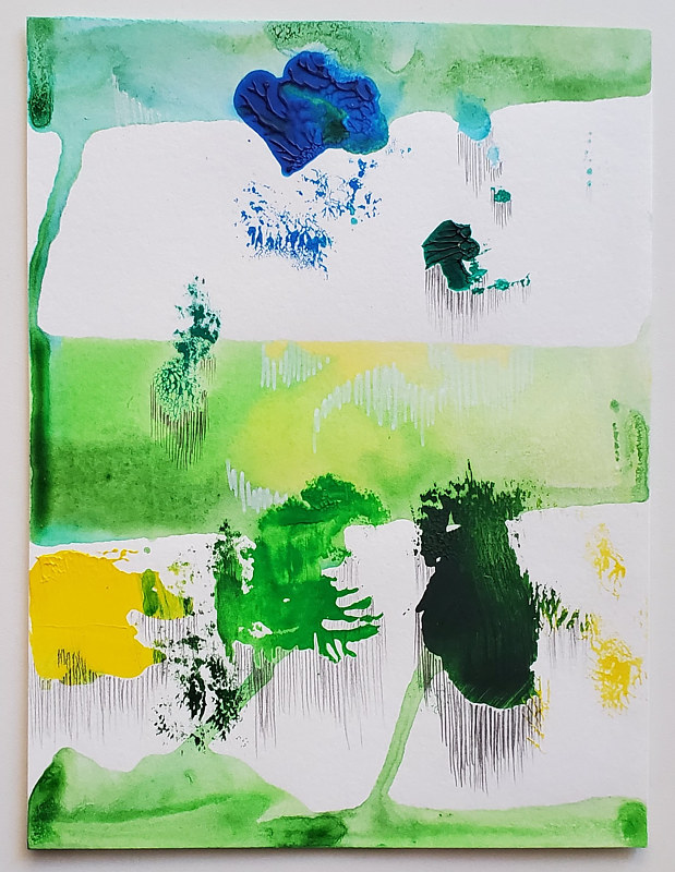 Floating Forms Acrylic painting Floating Forms by Jacqueline Bell Johnson