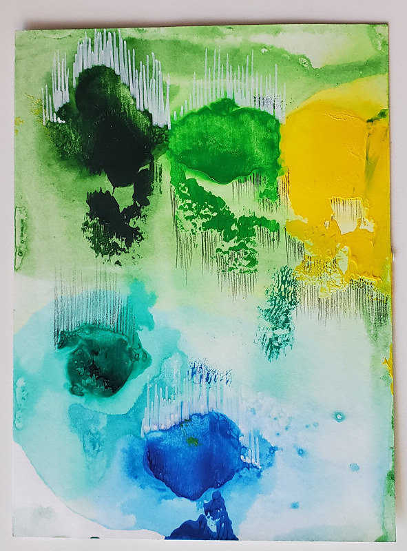 The Upside Down Acrylic painting The Upside Down by Jacqueline Bell Johnson