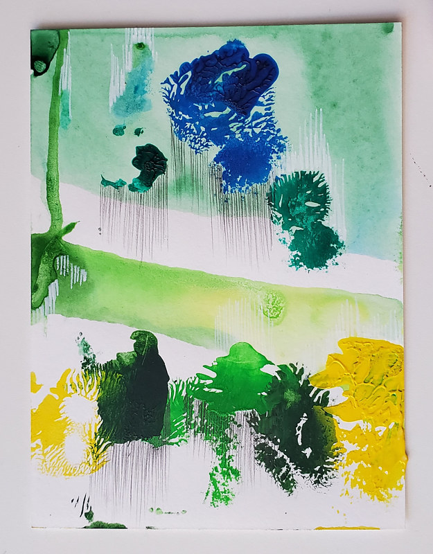Up Above Acrylic painting Up Above by Jacqueline Bell Johnson