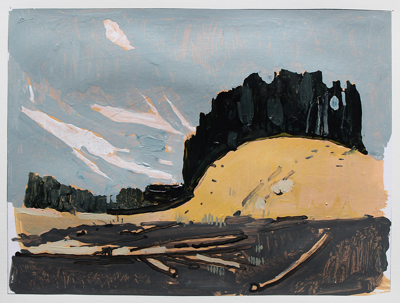 Log Field Painting Log Field by Harry Stooshinoff