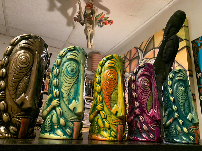 LUKLUK Custom painted mugs designed by kinny and produced by TikiFarm LUKLUK Custom painted mugs designed by kinny and produced by TikiFarm by Kenneth M Ruzic