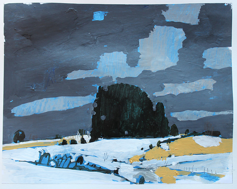 Chickabiddy Gate, Overcast Acrylic painting Chickabiddy Gate, Overcast by Harry Stooshinoff