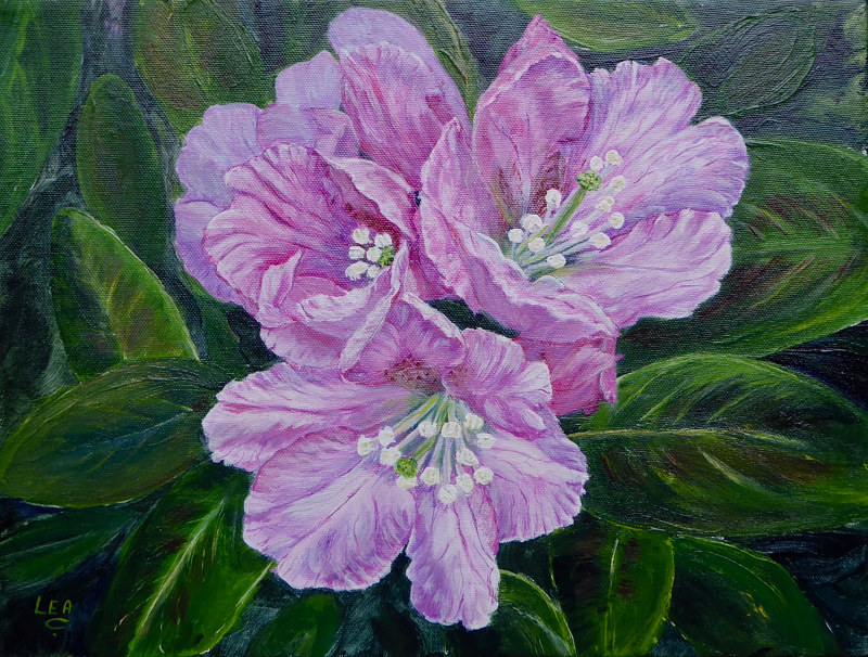 Awakening Acrylic painting Awakening by Cecilia Lea