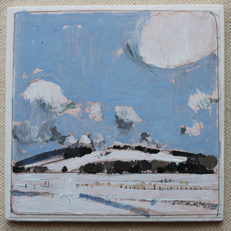 Sunshine on School House Road Acrylic painting Sunshine on School House Road by Harry Stooshinoff