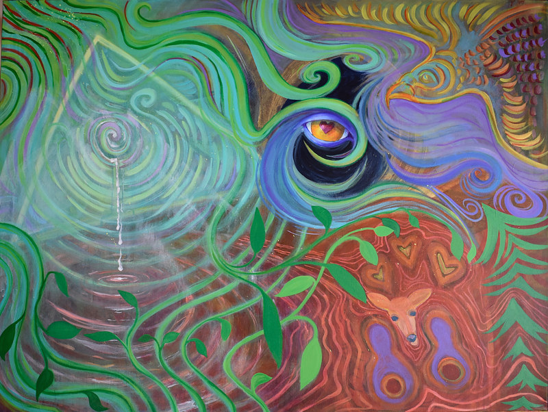 I Am Seeing Acrylic painting I Am Seeing by Lisa Baechtle