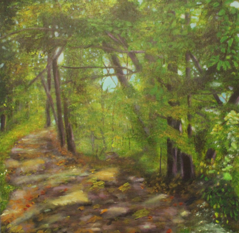 Forest Refuge Acrylic painting Forest Refuge by Denise Gracias